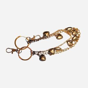 Francesca's Collections Gold Heart Bag Charm